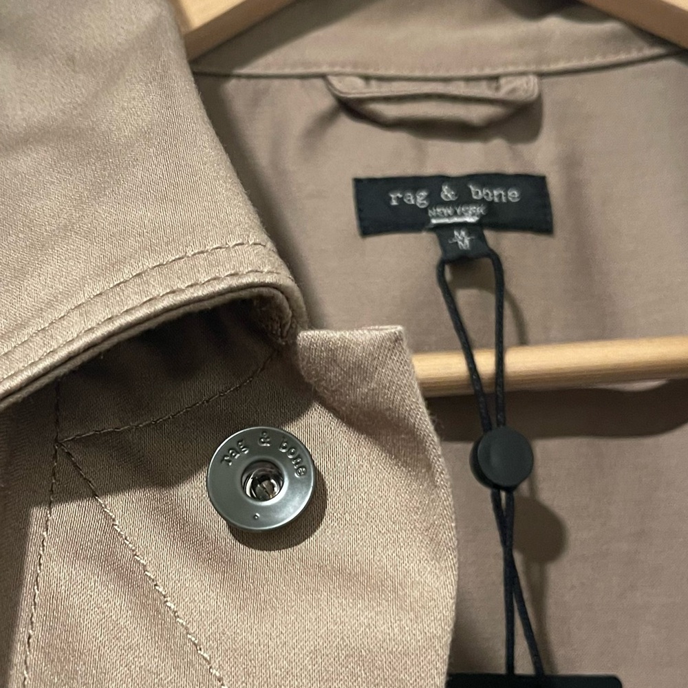 rag & bone Men's Lightweight Tan Shirt Jacket - Picture 10 of 13